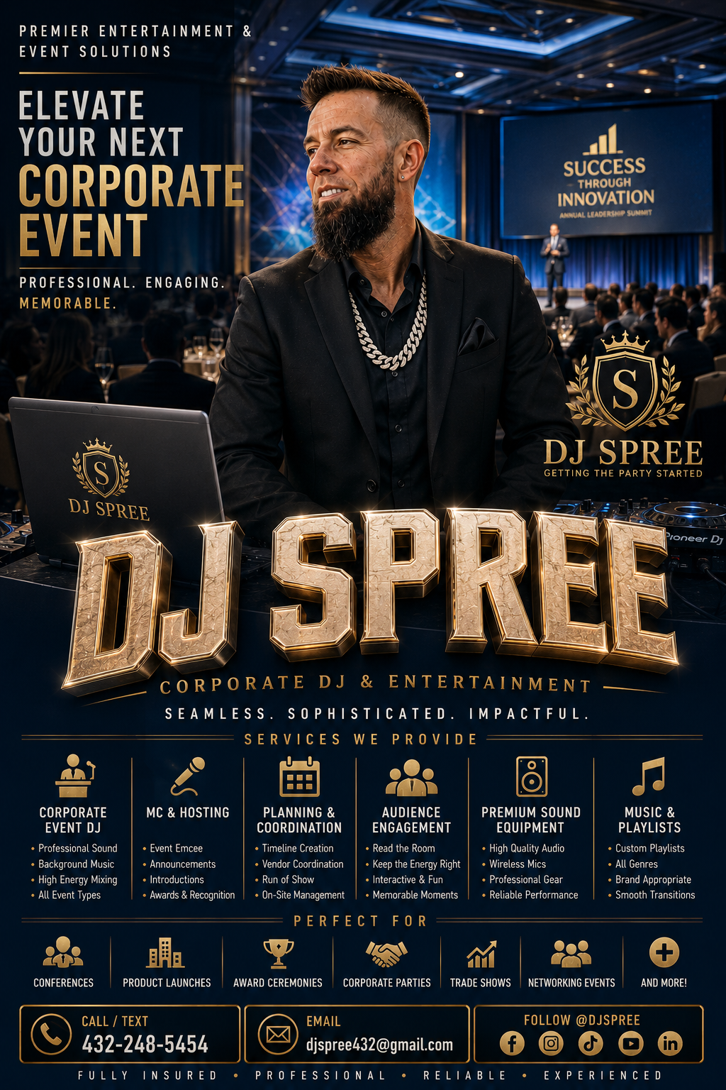 DJ Spree — Corporate Event flyer