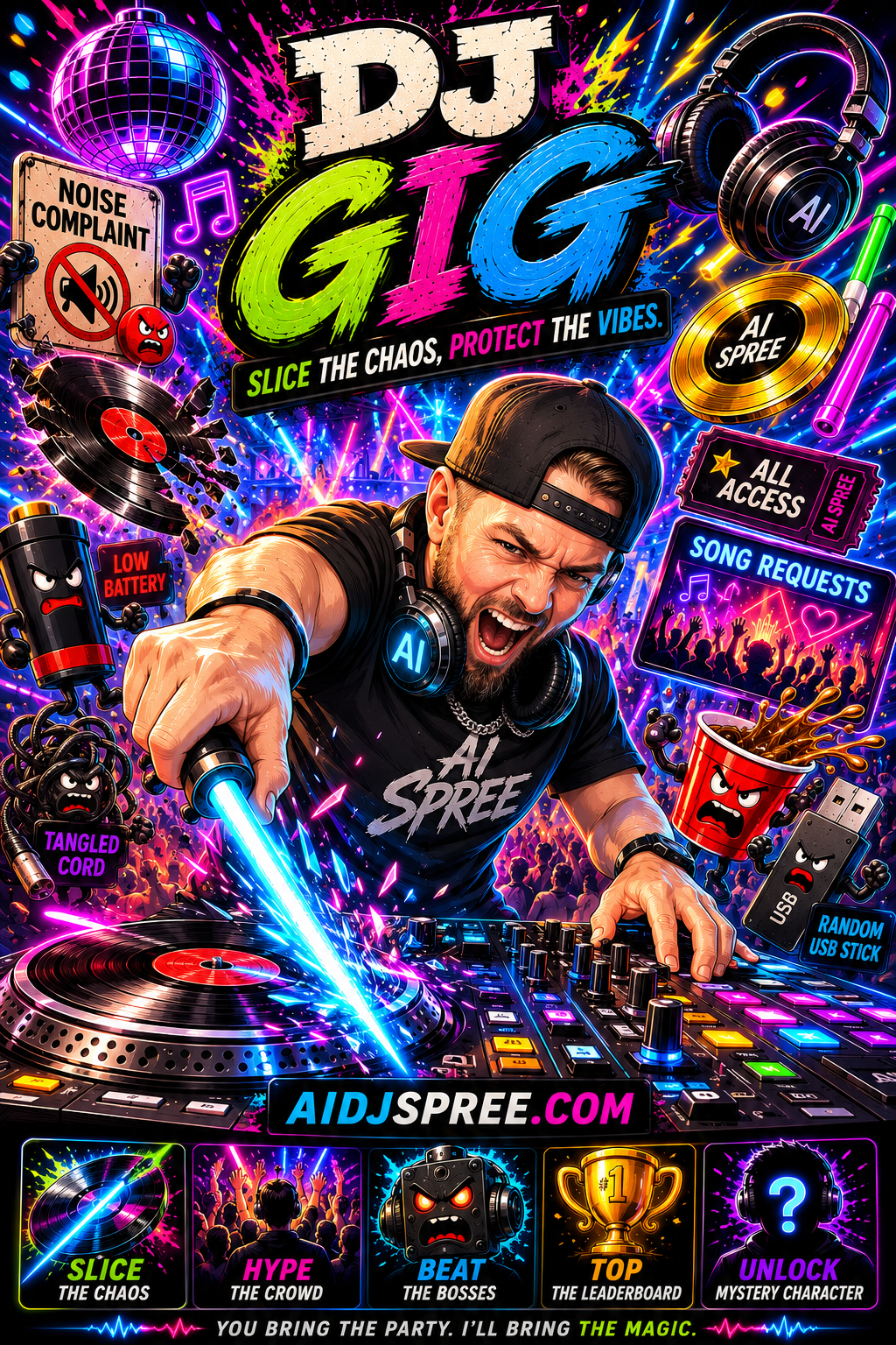 DJ Gig — Arcade slicing game cover art